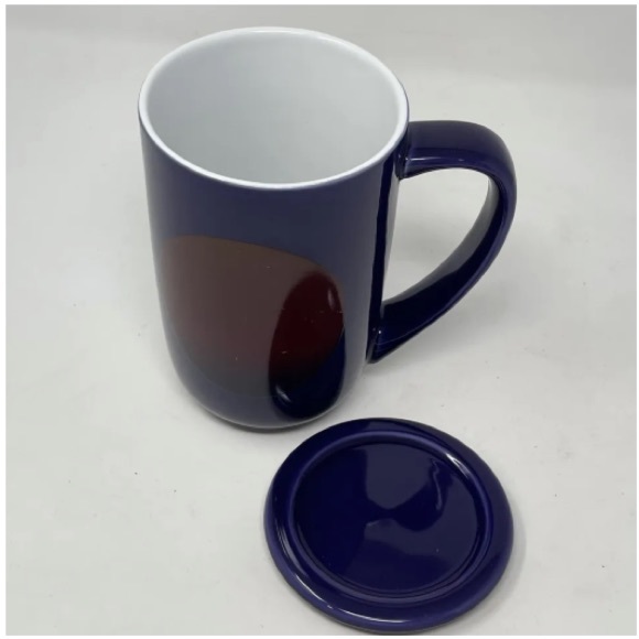 David’s Tea Nordic Mug - Miami Sun Palm Trees - Purple - Picture 4 of 7